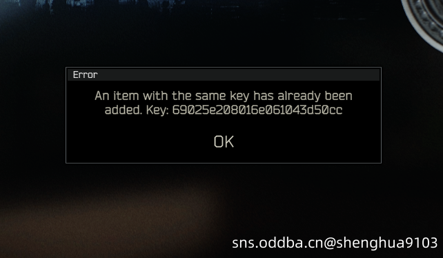 谁能帮我看一下这是啥问题,玩着玩着就被弹窗了,游戏进不去了